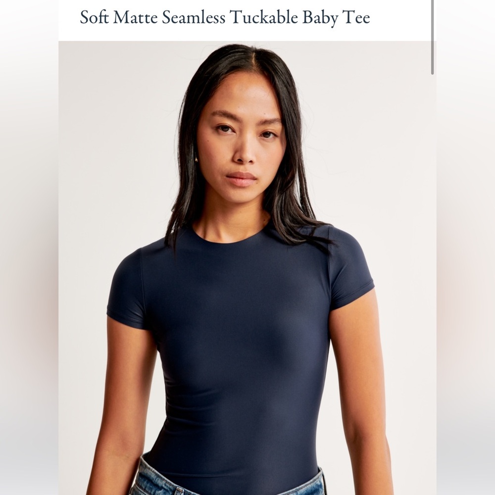 Abercrombie soft matte tuckable baby tee